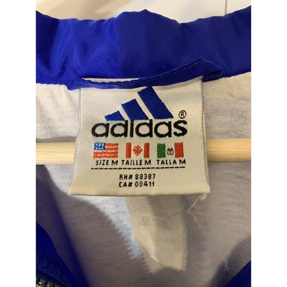 Adidas Jacket‎ Windbreaker Blue and White Sz M Men’s NB Unicorns - Picture 2 of 7